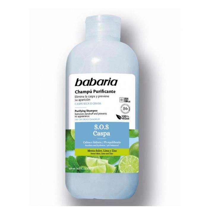 BABARIA Champú Purificante Anti Caspa 500 ml - Para Mujer