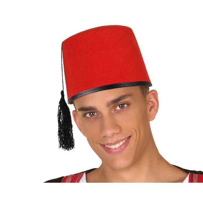 Sombrero Árabe Rojo Hombre Adulto Sombrero Árabe Rojo Hombre Adulto