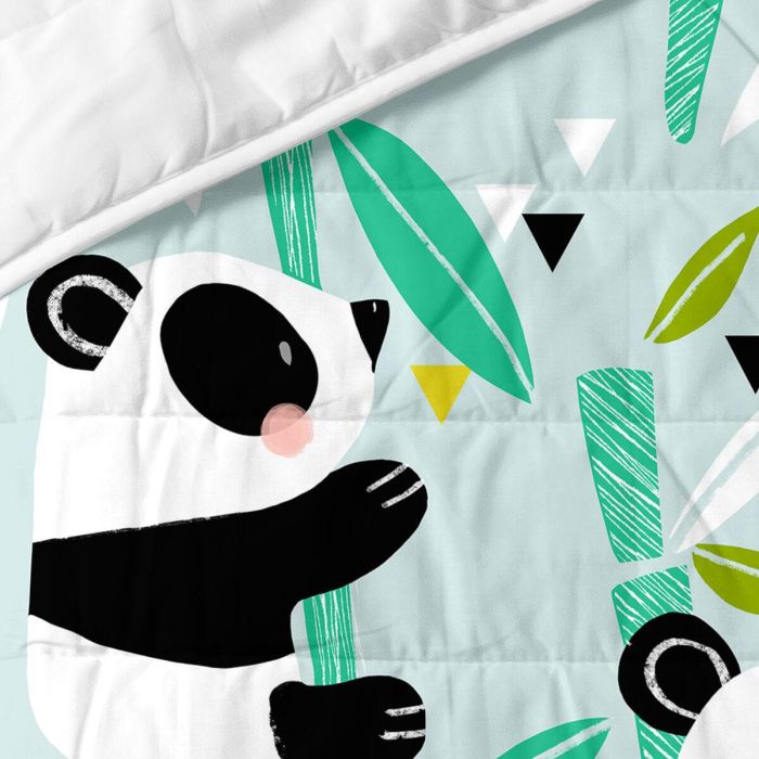 Colcha HappyFriday Moshi Moshi Azul 180 x 260 cm Oso Panda 3