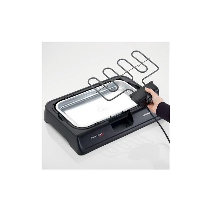 Ariete Barbacoa Eléctrica Portátil 723 con Parrilla para Carne y Verduras, Ajuste de Cocción 2