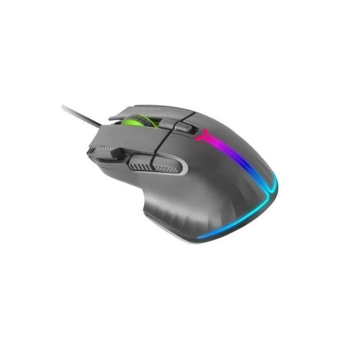 Mars Gaming Ratón Gaming MM-XT Hasta 12800 DPI, Sensor Óptico A825PRO, 9 Botones Configuables, Iluminación RGB, Cable Paracord 2
