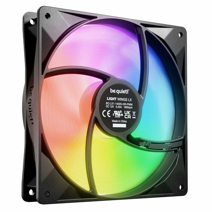 be quiet! LIGHT WINGS LX Ventilador PWM de Alta Velocidad 140mm Triple-Pack RGB Negro para PC (30.5 dB, 1800 RPM) 17