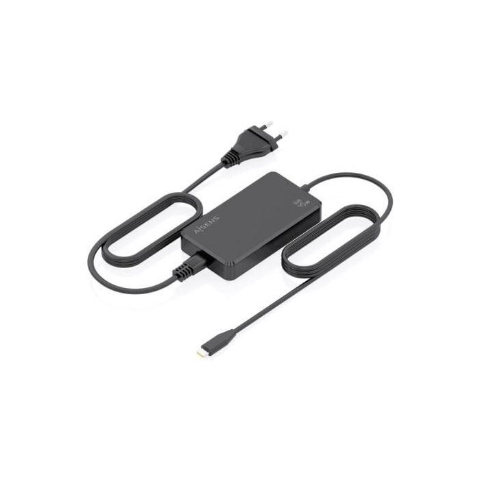 Cargador Sobremesa GaN Aisens ASCH-1PD45D067-BK/ 1xUSB Tipo-C/ 45W 1