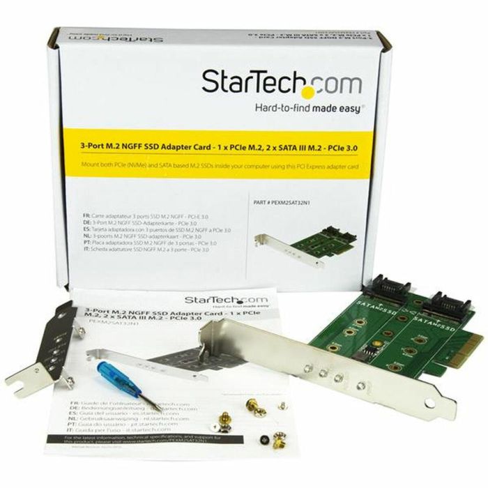Tarjeta PCI SSD M.2 Startech PEXM2SAT32N1 4 Tarjeta PCI SSD M.2 Startech PEXM2SAT32N1 4
