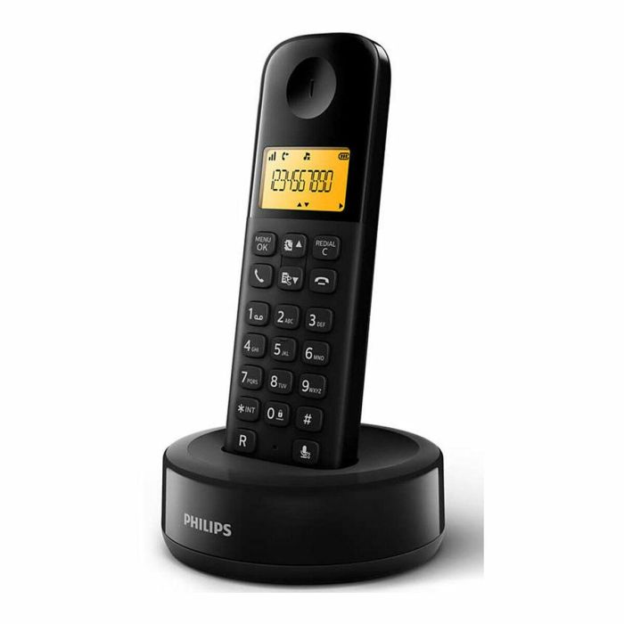 Teléfono Inalámbrico Philips D1601B/34 1,6" 300 mAh GAP Negro Teléfono Inalámbrico Philips D1601B/34 1,6" 300 mAh GAP Negro