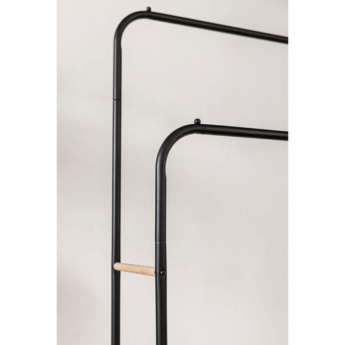 Perchero de Pie Newlux Hangy Duo 30 Negro Metal 115 x 50 x 150 cm 3