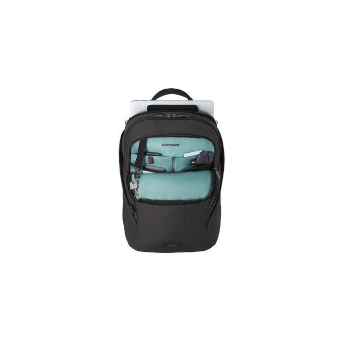 Wenger MX Light Mochila para portátil de 16 pulgadas con compartimento para tablet, poliéster gris, 21L 6 Wenger MX Light Mochila para portátil de 16 pulgadas con compartimento para tablet, poliéster gris, 21L 6