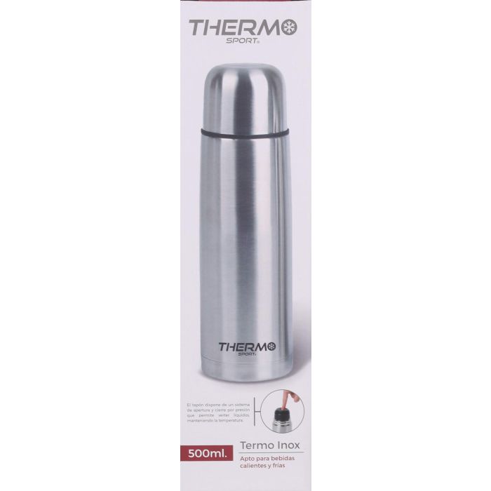 Termo Inox 500 ml Thermosport - Acero Inoxidable (6 Unidades) 1 Termo Inox 500 ml Thermosport - Acero Inoxidable (6 Unidades) 1
