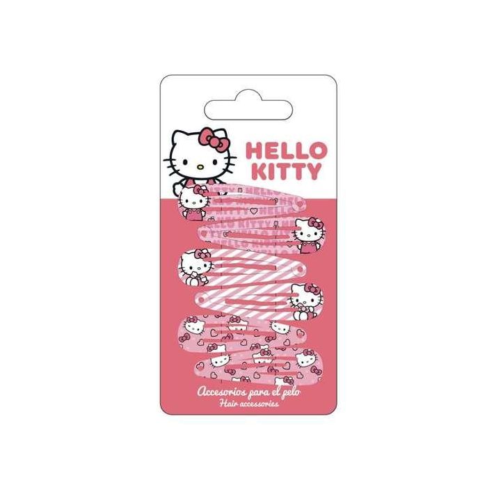 Hello Kitty Clips de Pelo Fucsia para Niñas - Set de 6 Piezas con Diseño Personaje Infantil (Edad +3 Años) Hello Kitty Clips de Pelo Fucsia para Niñas - Set de 6 Piezas con Diseño Personaje Infantil (Edad +3 Años)