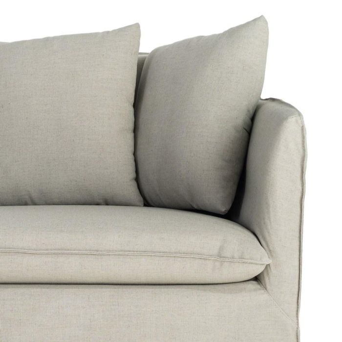 Sofá Verde Tejido Salón 215 X 92 X 78 cm