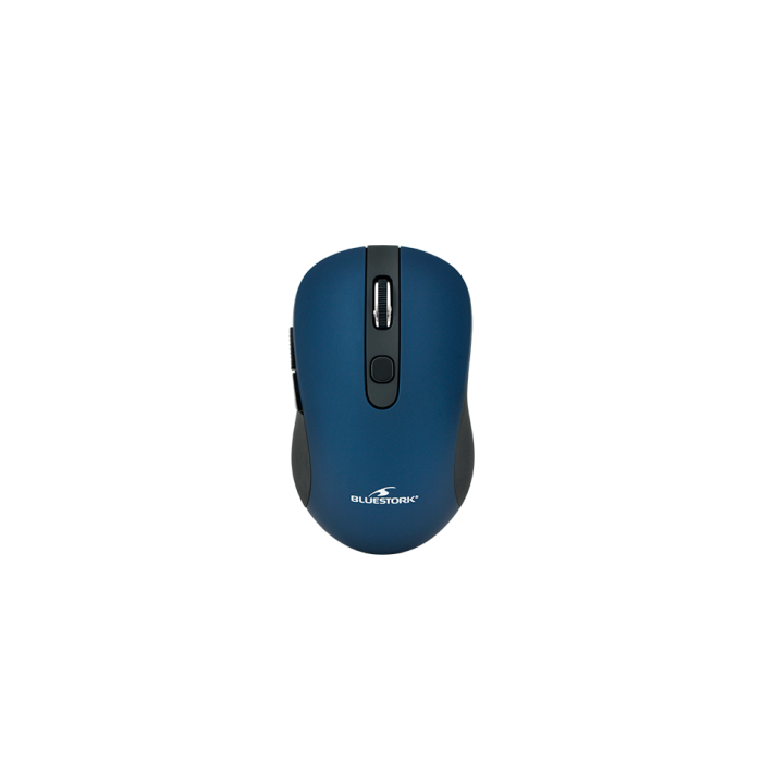 Bluestork Office 60 WL Ratón Ambidextro RF Wireless + Bluetooth Óptico 1600 DPI 6 Botones M-WL-OFF60-BLUE-E