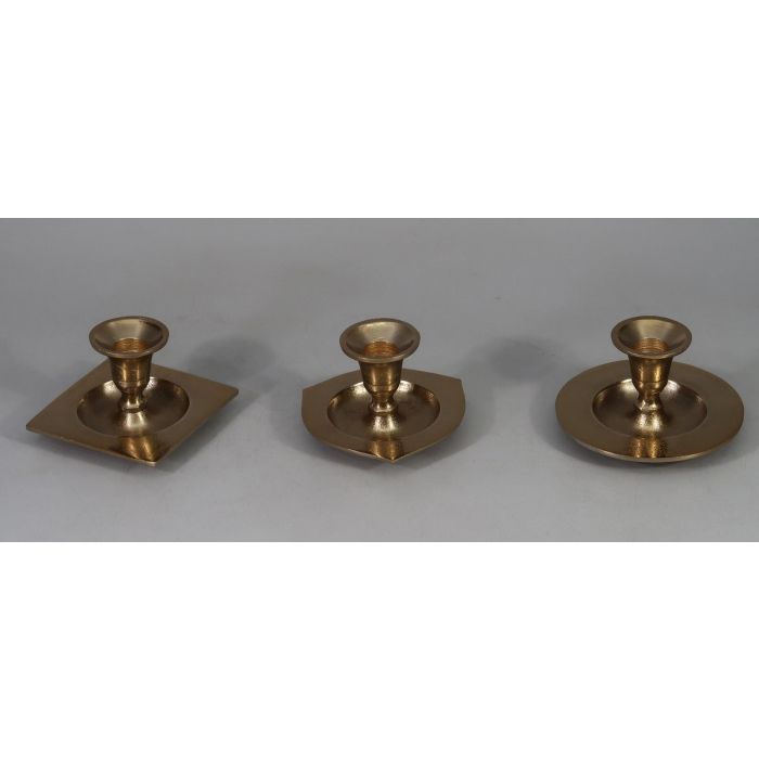 DKD Home Decor Candelabro Árabe Dorado de Aluminio 12x7x12 cm Pack de 6 Unidades