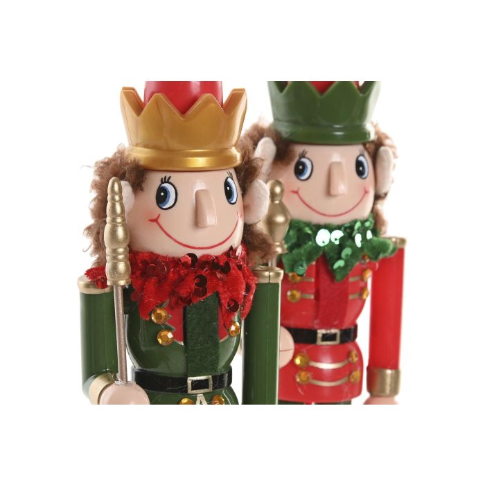 Figura Navidad Tradicional DKD Home Decor Multicolor 7 x 25.5 x 8 cm (6 Unidades) 1