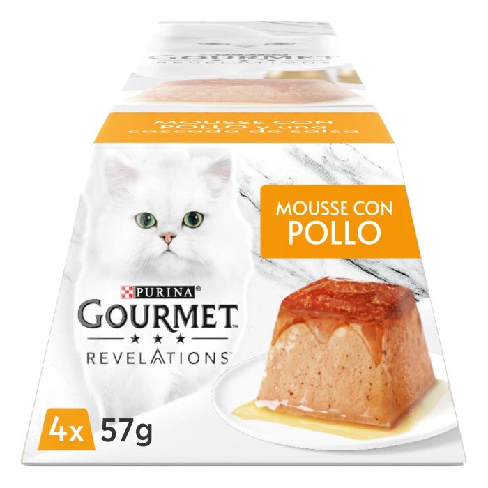 Purina Gourmet Revelations Mousse Pollo Caja 6x4x57 gr