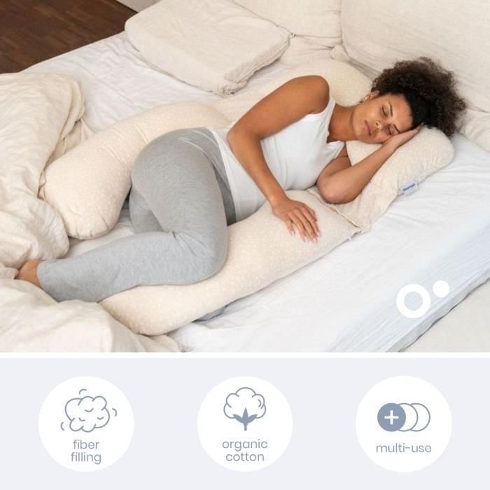 doomoo Maxxy Almohada de Embarazo y Lactancia - Formato XXL - Ultra Cómoda, Beige 2 doomoo Maxxy Almohada de Embarazo y Lactancia - Formato XXL - Ultra Cómoda, Beige 2