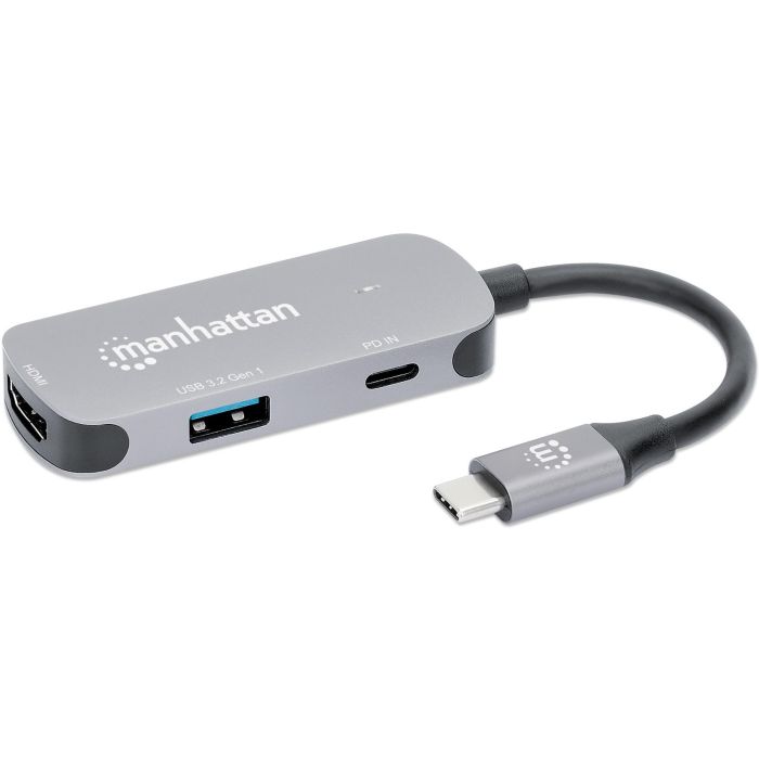 MANHATTAN 3-in-1 Dock USB-A/USB-C PD 4K60 HDMI USB USB-C PD 0 MANHATTAN 3-in-1 Dock USB-A/USB-C PD 4K60 HDMI USB USB-C PD 0