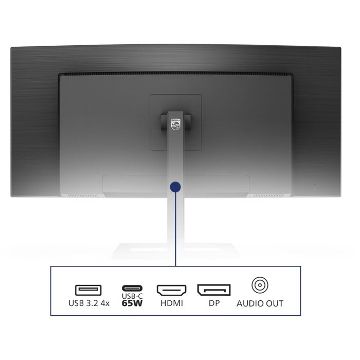 Philips 346E2CUAE Monitor Curvo VA 34" Wide Quad HD+ (3440x1440) 100Hz 4ms HDMI DP USB-C con Power Delivery 8 Philips 346E2CUAE Monitor Curvo VA 34" Wide Quad HD+ (3440x1440) 100Hz 4ms HDMI DP USB-C con Power Delivery 8