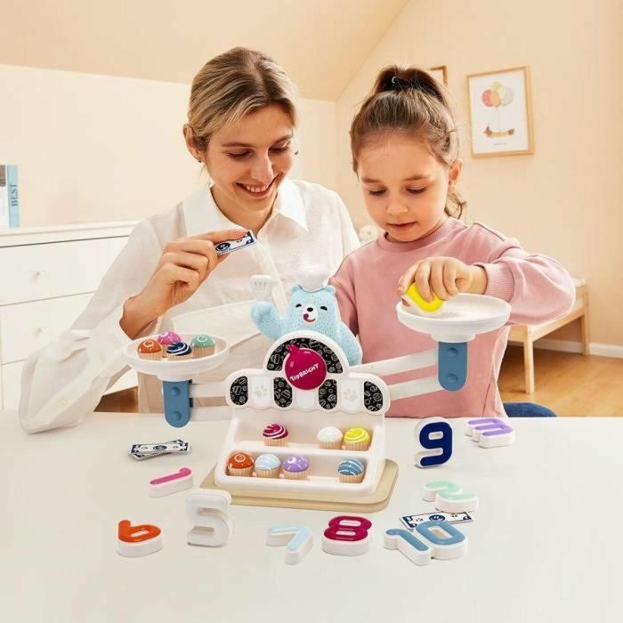 TOP BRIGHT TOP1721286189644 Yummy Balance Bear - Balanza de Equilibrio con Cupcakes y Números para Contar 3