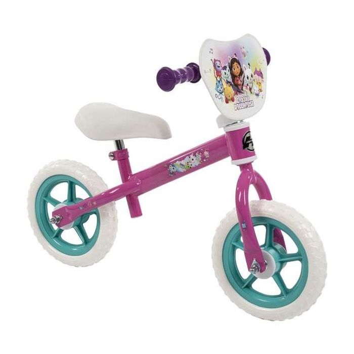 Bicicleta sin pedales gabby dollhouse 10" ( mas de 2 años)