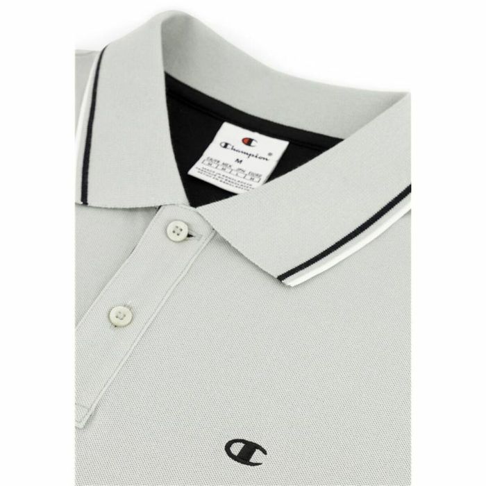 Polo de Manga Corta Hombre Champion Blanco 41 4