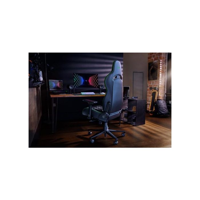 Razer Enki Silla para videojuegos de PC, Asiento acolchado, Negro/Azul, Respaldo ajustable, Reposabrazos 4D - RZ38-03720100-R3G1 2 Razer Enki Silla para videojuegos de PC, Asiento acolchado, Negro/Azul, Respaldo ajustable, Reposabrazos 4D - RZ38-03720100-R3G1 2