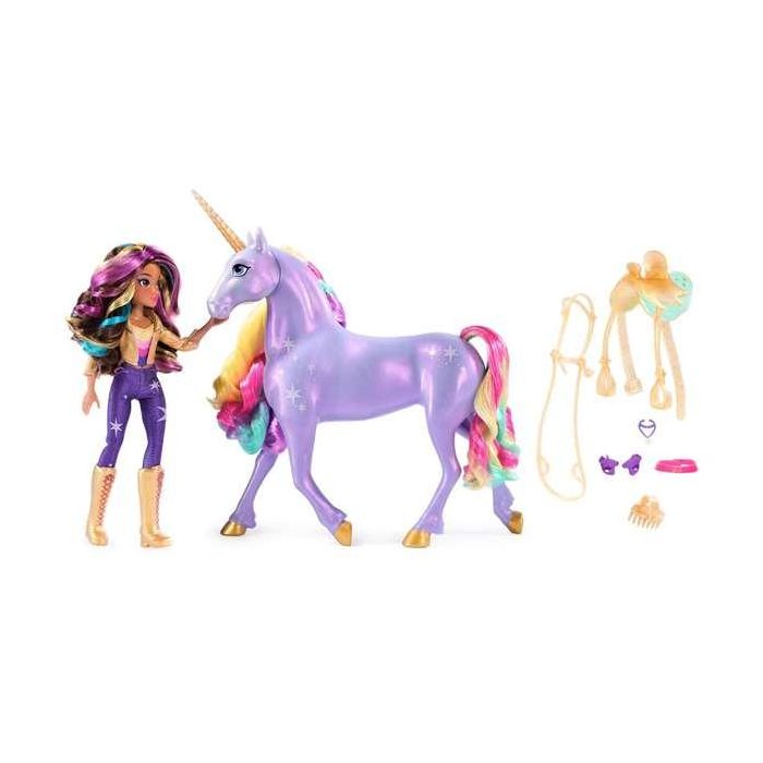 SPIN MASTER UNICORNIO CON FUNCIONES 28 CM WILDSTAR + MUÑECA 24 CM Unicorn Academy 2 SPIN MASTER UNICORNIO CON FUNCIONES 28 CM WILDSTAR + MUÑECA 24 CM Unicorn Academy 2