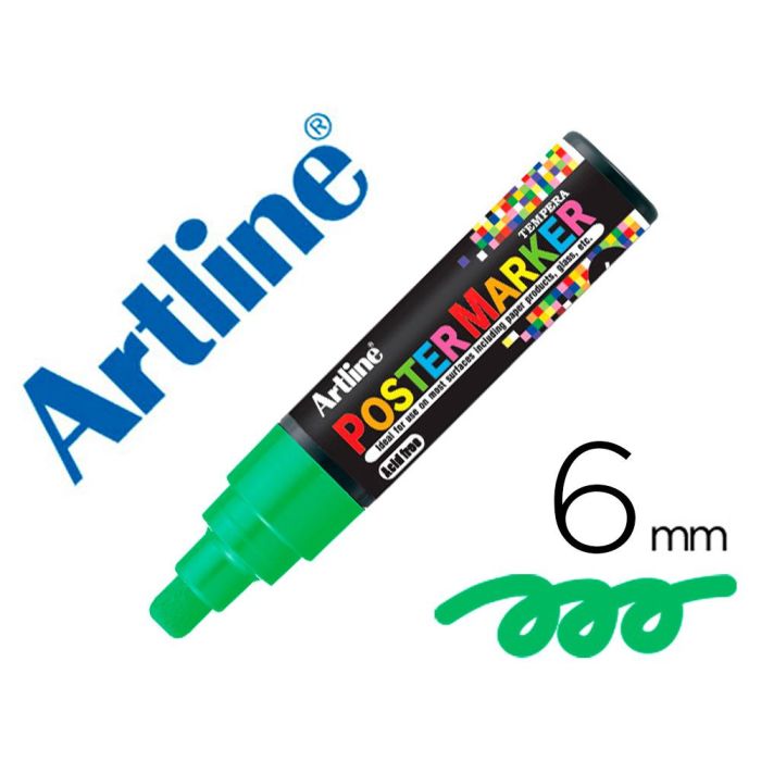 Rotulador Artline Poster Marker Epp-6-Ver Punta Redonda 6 mm Color Verde