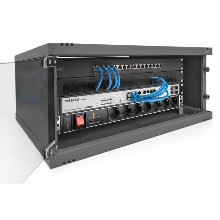 DIGITUS Wandgehäuse SOHO 4HE 241x540x400mm schwarz unm. 2 DIGITUS Wandgehäuse SOHO 4HE 241x540x400mm schwarz unm. 2