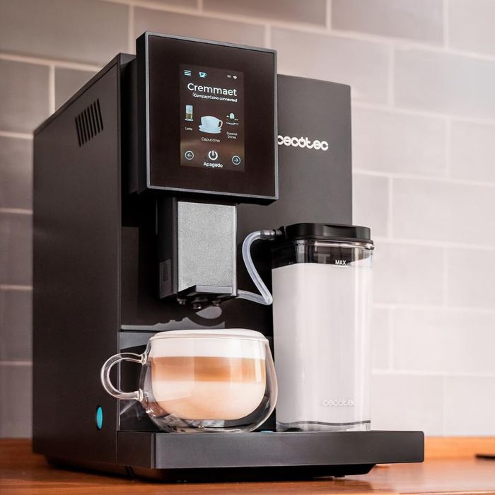 Cafetera Superautomática Cecotec Cremmaet Compactccino Connected 1350 W Negro 19 bar 12 Cafetera Superautomática Cecotec Cremmaet Compactccino Connected 1350 W Negro 19 bar 12