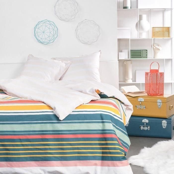 Juego de cama - HOY - Sunshine - Estampado de rayas 11.23 - 2 personas - 220 x 240 cm - 100% Algodón 57 hilos Juego de cama - HOY - Sunshine - Estampado de rayas 11.23 - 2 personas - 220 x 240 cm - 100% Algodón 57 hilos