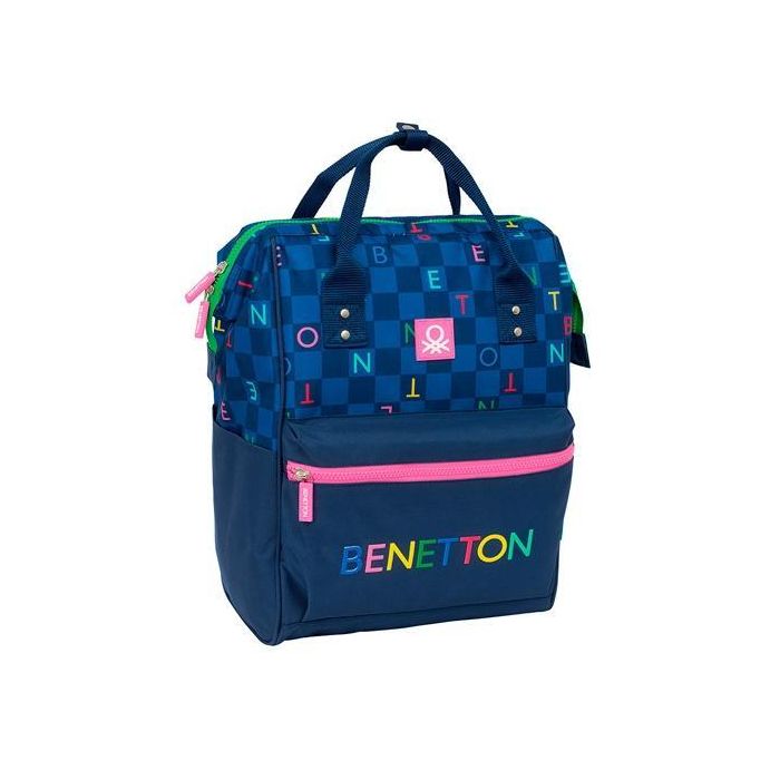 Safta Mochila Con Asas Para Portatil 13" Benetton "Damero" Safta Mochila Con Asas Para Portatil 13" Benetton "Damero"