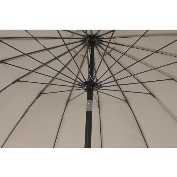 Parasol Terraza Y Jardin DKD Home Decor Arena Negro 280 x 250 x 280 cm 3