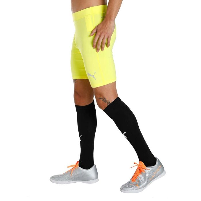 Pantalones Cortos Deportivos para Hombre Puma Liga Baselayer Amarillo 3