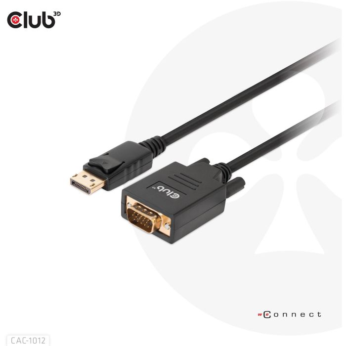 Club3D Kabel DisplayPort > VGA St/St 2m retail 7 Club3D Kabel DisplayPort > VGA St/St 2m retail 7
