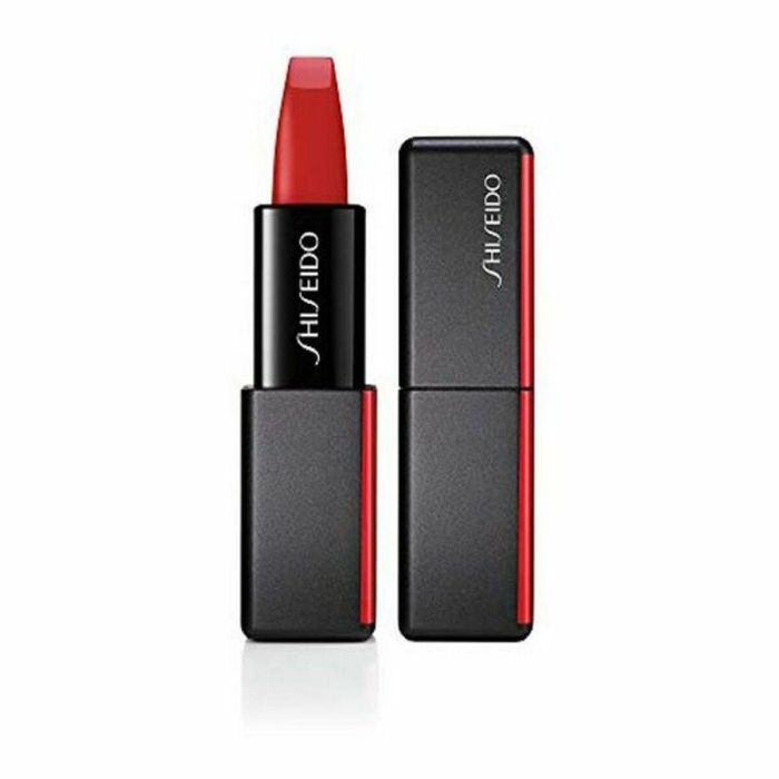 Shiseido #514 MODERNMATTE Powder Lipstick Hyper Red - Pintalabios Mate Larga Duración, Cobertura Total, Ultra Ligero 4g 27