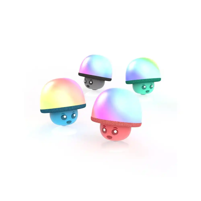 Wondee Altavoz Inalámbrico Iluminado Mega Mush con Forma de Seta y Ventosa, 3W 2