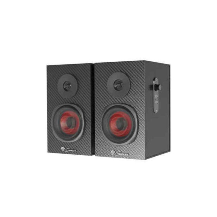 Genesis Altavoces estéreo 2.0 Helium 200 NCS-1305, 20W RMS, diseño carbono/acero/rojo