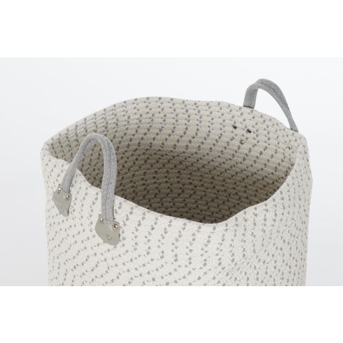 DKD Home Decor Cesta Atlantico Gris Oscuro Gris Claro Set de 2 (40 x 52 x 40 cm) 2