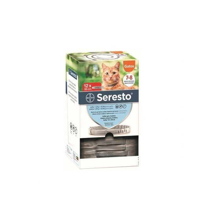 Elanco Seresto Collar Antiparasitario Clínico para Gato, 1 Unidad (Pack de 12)