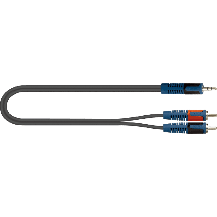 Cable Audio Pvc Mini Jack Stereo-Rca(X2) - 5 M 1 Cable Audio Pvc Mini Jack Stereo-Rca(X2) - 5 M 1