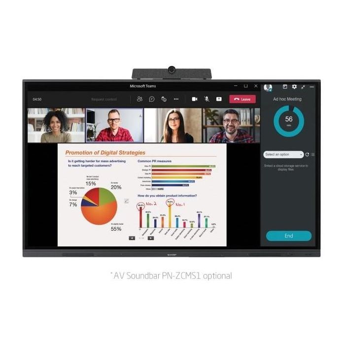 SHARP NEC PNL752B Pantalla LED 75 Pulgadas 4K Ultra HD IPS Táctil 2