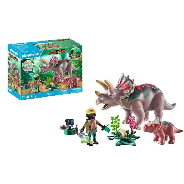 Playmobil Familia De Triceratops 71821 Dinos Juguete Infantil Educativo Con Dinosaurios Y Accesorios 2