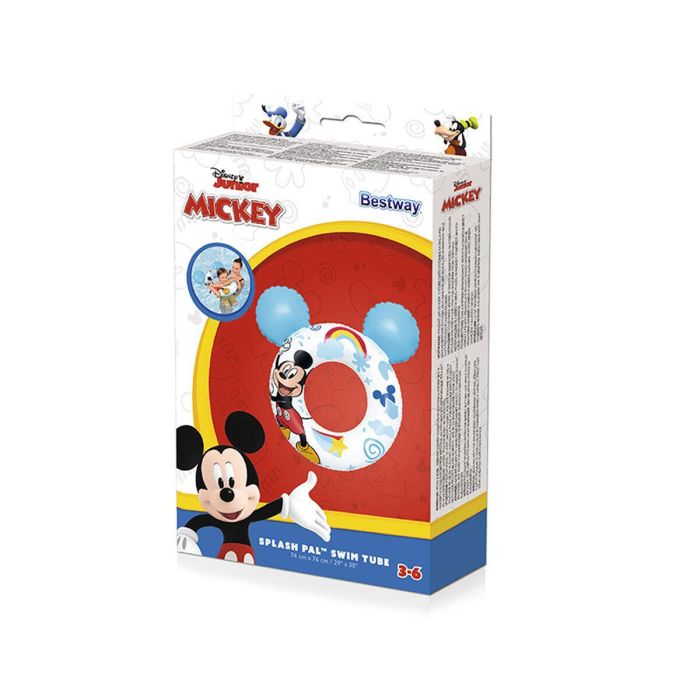 Bestway Flotador Disney Mickey Mouse Con Orejas 74x76 cm +3 a 6 Años Piscina y Playa 09109 2 Bestway Flotador Disney Mickey Mouse Con Orejas 74x76 cm +3 a 6 Años Piscina y Playa 09109 2