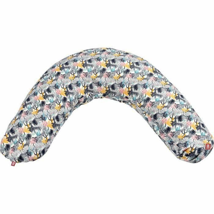 Red Castle Big Flopsy Almohada de Maternidad y Lactancia Multiposición - Algodón, Estampado Jungla, 170 cm, Funda Lavable Extraíble