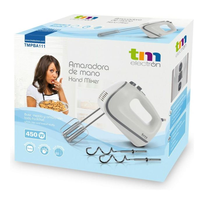Batidora-Amasadora de Mano TM Electron 450 W 2 Batidora-Amasadora de Mano TM Electron 450 W 2