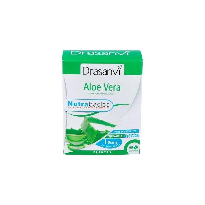 Nutrabasics Aloe Vera 60 Comprimidos. Apoyo Salud Gastrointestinal