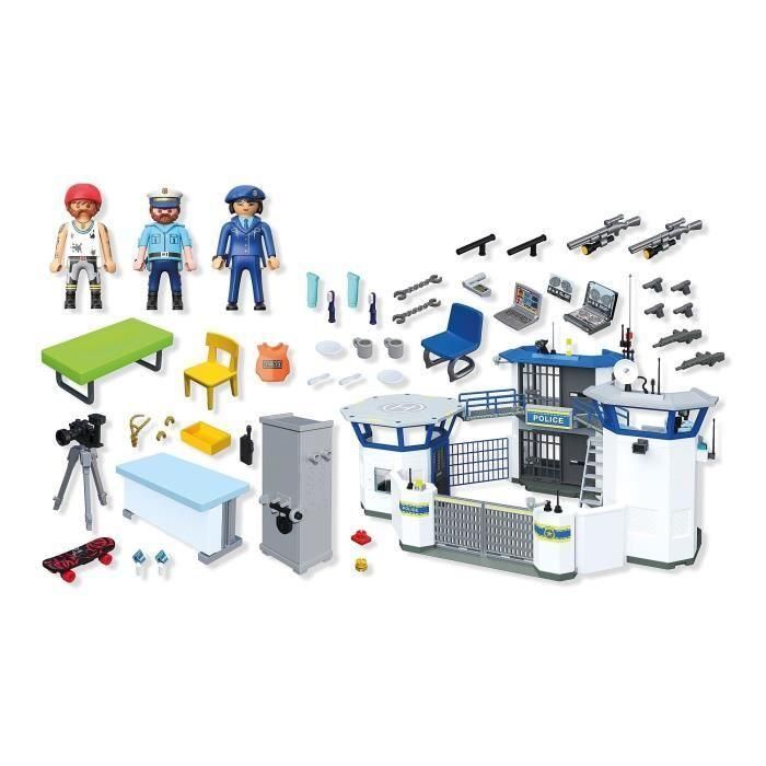 Playmobil PL71873 Centro de Comando de Policía, Oficiales, Acción Urbana, Juguete 253 Piezas para Niños +4 Años 5