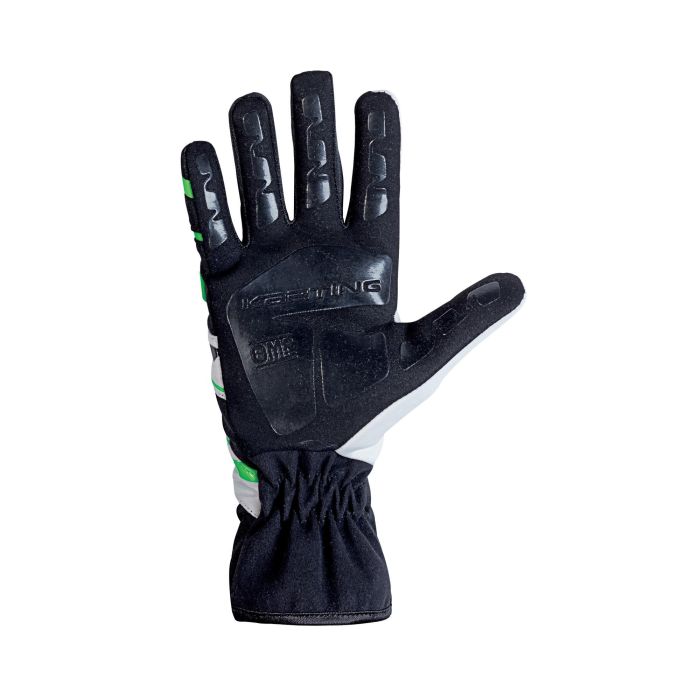 OMP Guantes Karting KS-3 My2018 Negro-Blanco-Verde Talla 6 Niño 2
