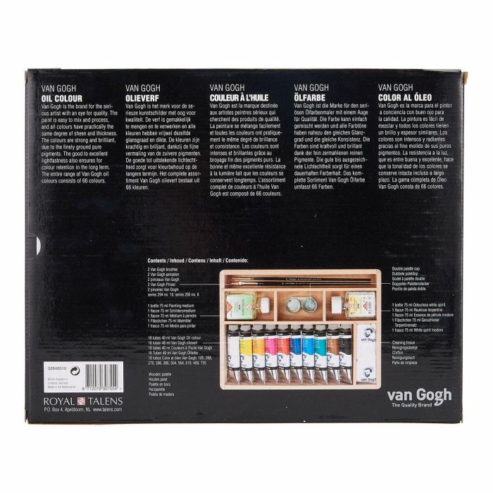 Set de Pintura al Óleo Talens Van Gogh Multicolor (2 Unidades) 4 Set de Pintura al Óleo Talens Van Gogh Multicolor (2 Unidades) 4