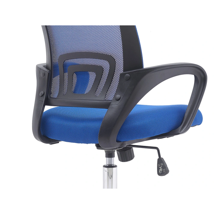 Q-connect Silla Siena Oficina Malla Base Metálica Color Negro/Azul Ajustable Premium 7